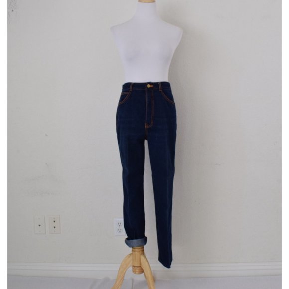 Vintage 90s Gitano Dark Wash stretch jeans size 12 regular | 28 waist - Picture 2 of 10